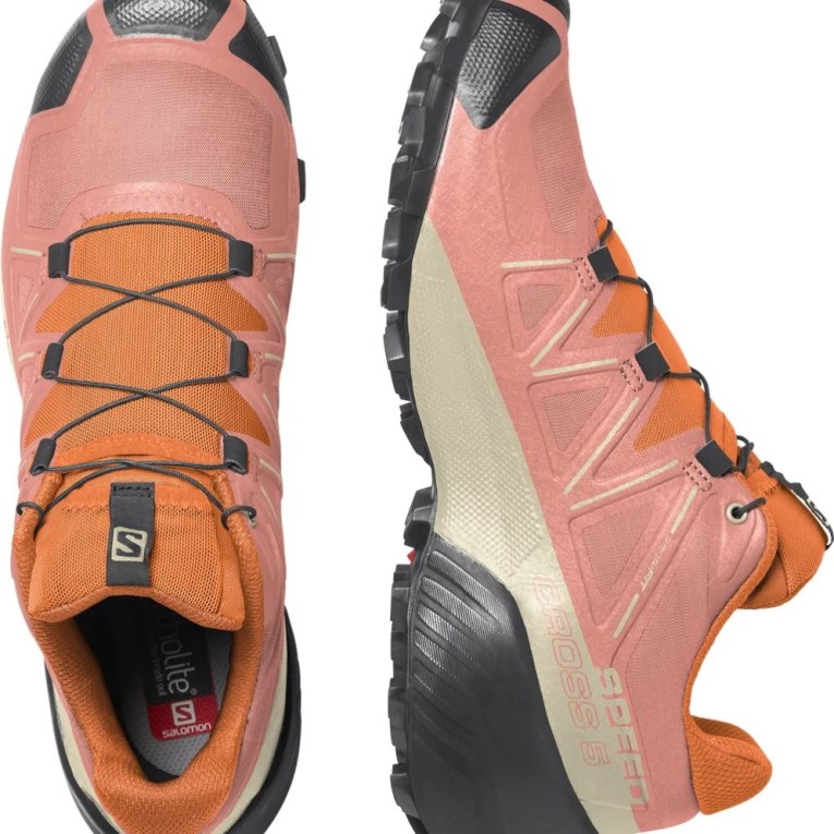 Sapatilhas Trail Running Salomon Speedcross 5 Feminino Rosa Laranja | PT D63901